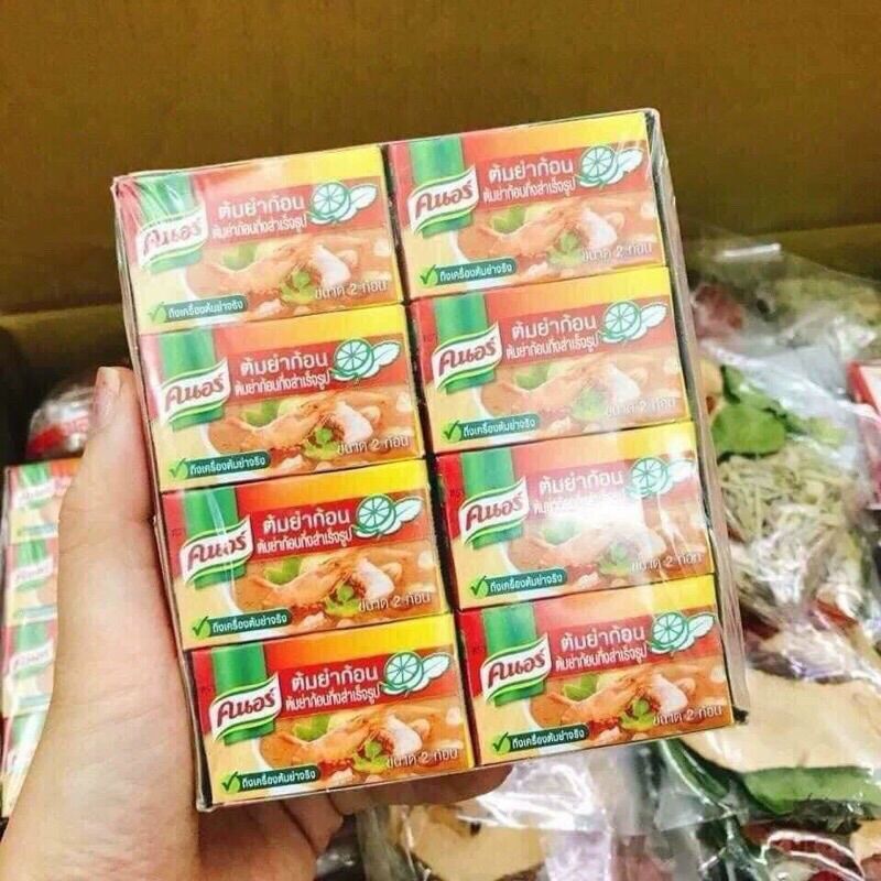 1 Viên thả lẩu knorr chua cay Thái Lan