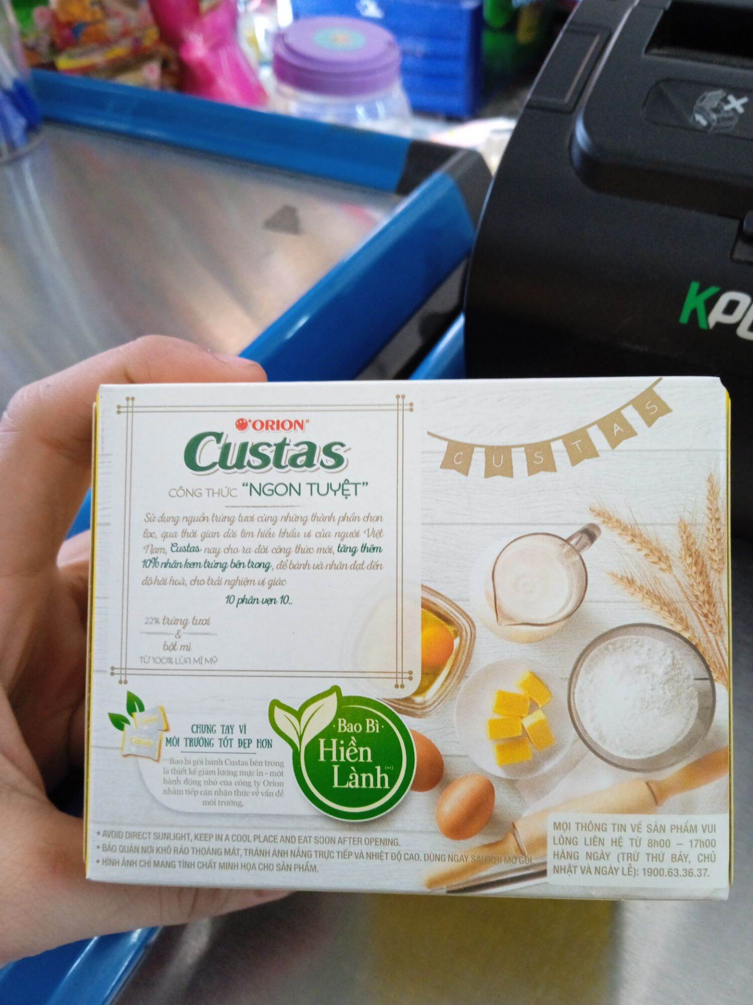 BÁNH TRỨNG CUSTAS ORION 2 CÁI  / HỘP