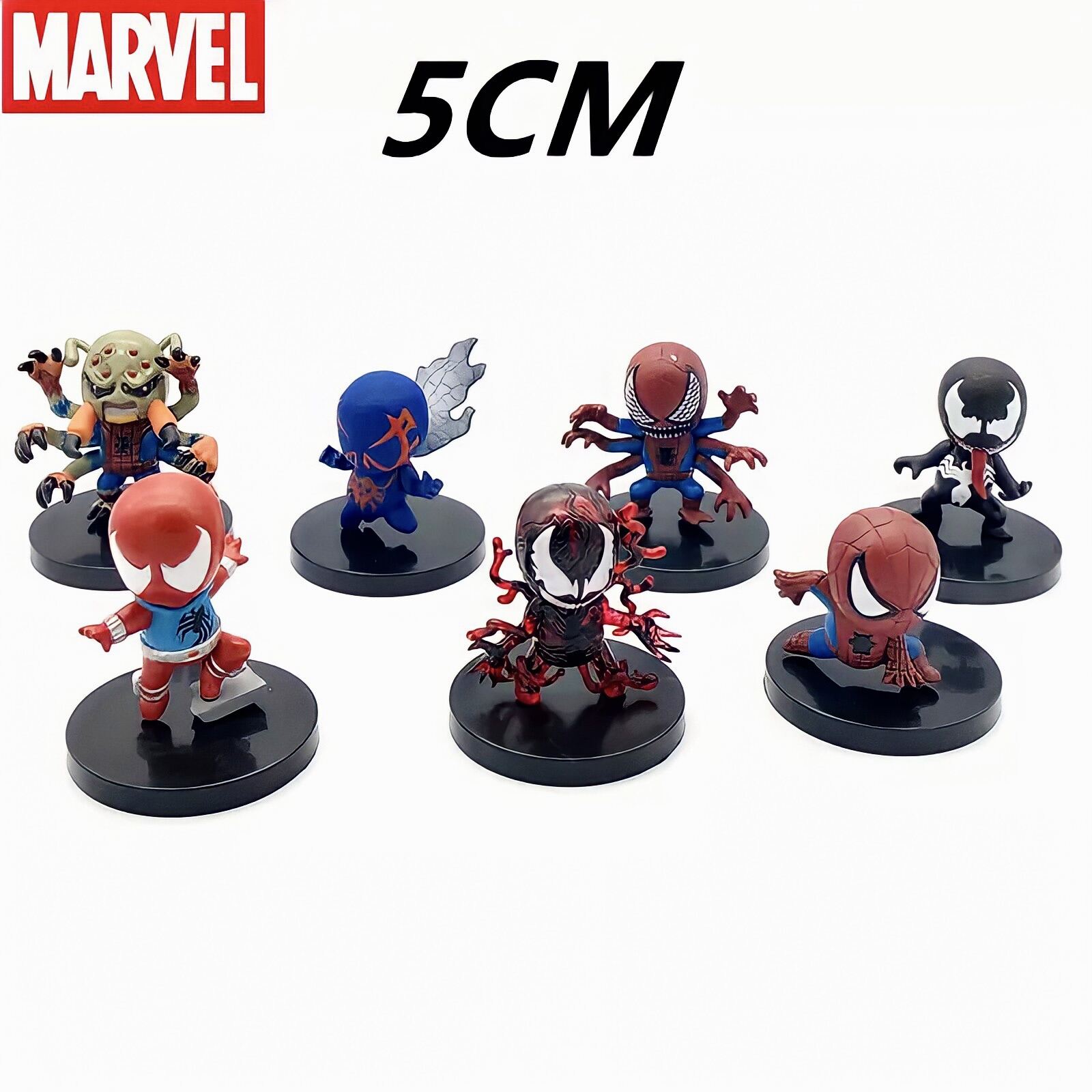 HCMSet 7 Mô hình Spider man Venom Chibi Đồ chơi siêu anh hùng Marvel   MixASale