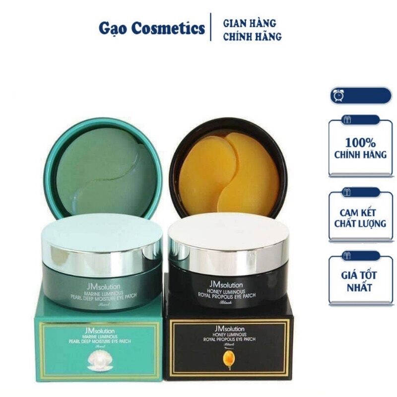 Mặt nạ mắt JM Solution lumious eye 90g 60 miếng giảm thâm vùng mắt