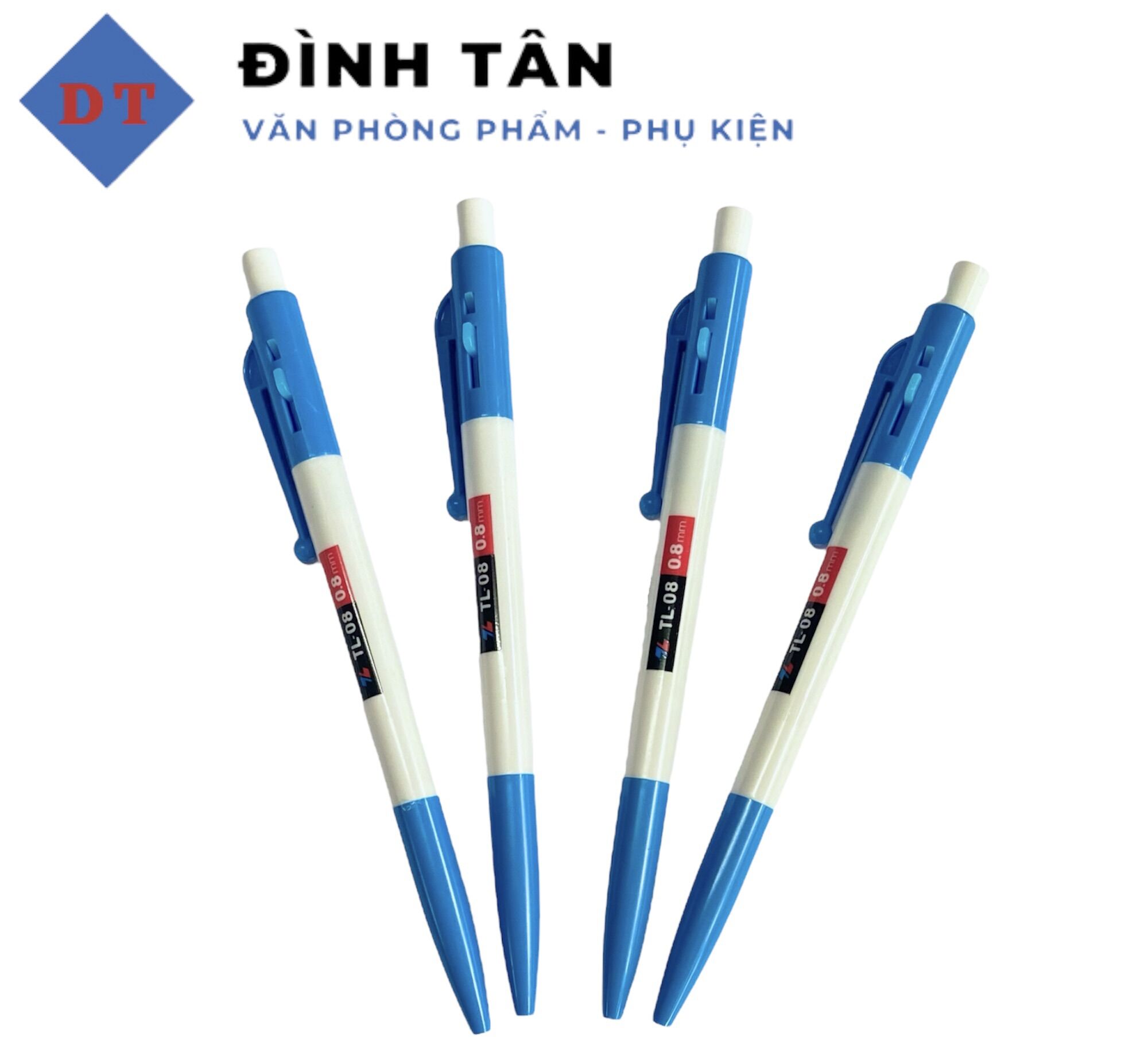 Bút bi thiên long 0.8mm tl-08 viết êm