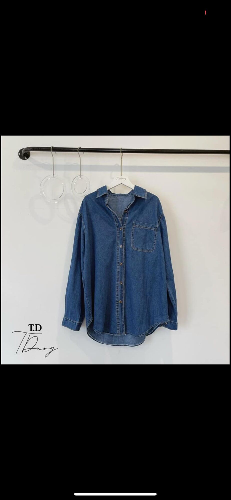 Sơ mi jeans denim nữ