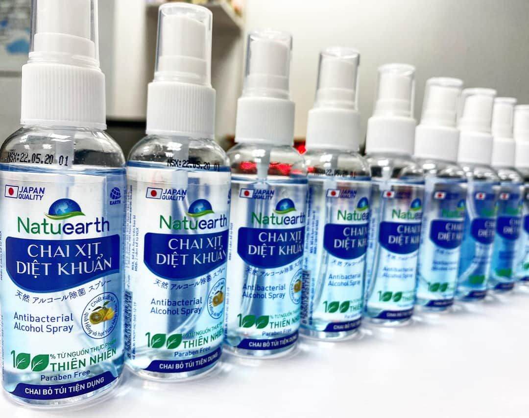 Chai xit Diệt Khuẩn cầm tay Natuearth