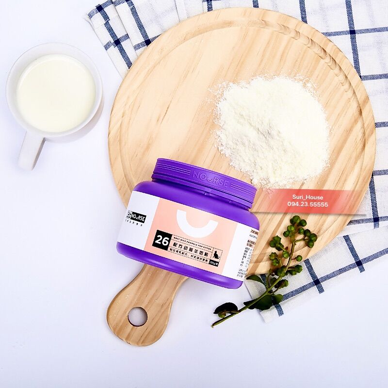 Sữa Dê Cao Cấp Nourse Dành Cho Mèo Con - Sữa Sơ Sinh Thay Thế Sữa Mẹ (200Gr)