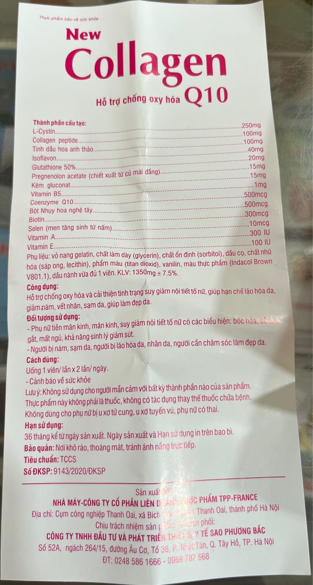 COLLAGEN Q10 HỖ TRỢ CHỐNG OXY HOÁ