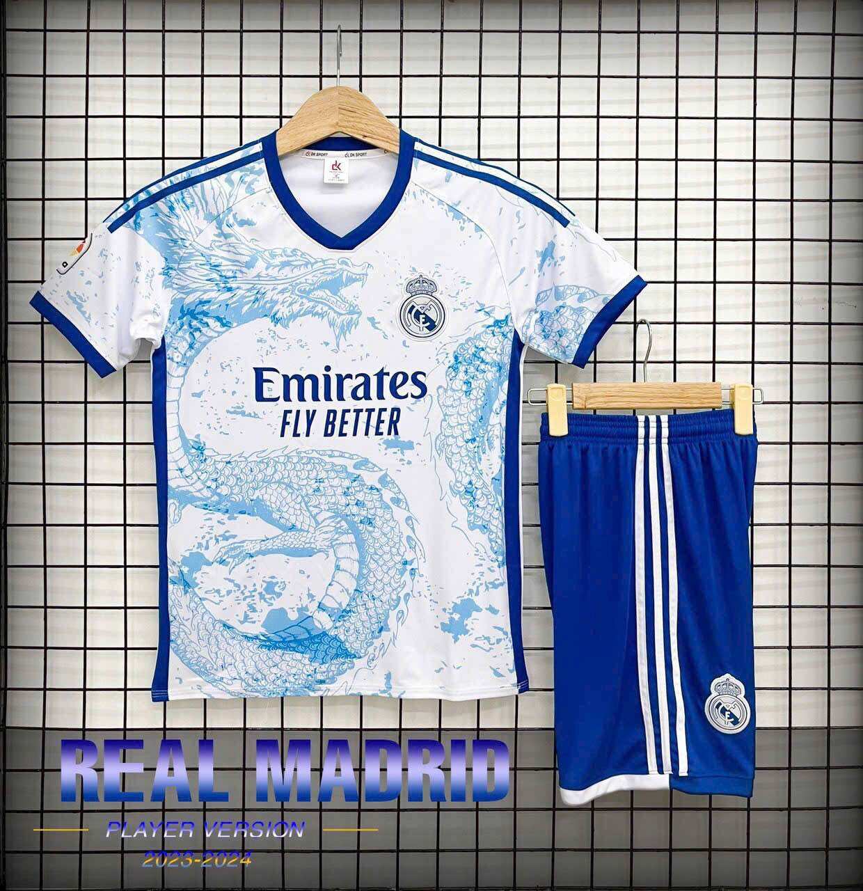 Bộ sưu tập quần áo bóng đá real madrid mùa giải 2023-2024