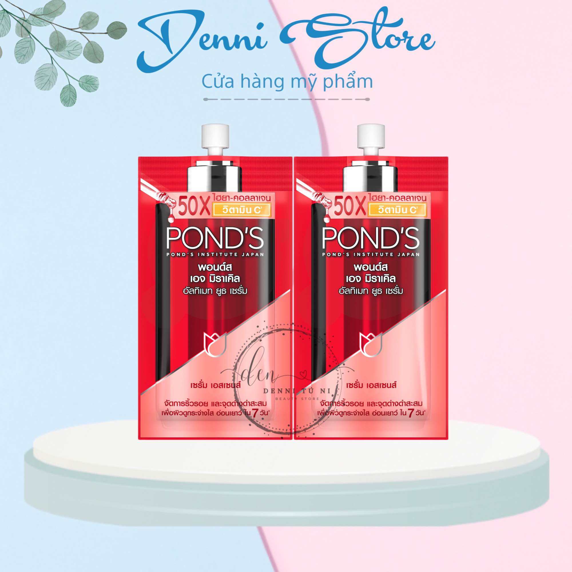 01 gói serum Pond’s Age Miracle Thái 7g - gói tinh chất serum Pond’s đỏ 7g