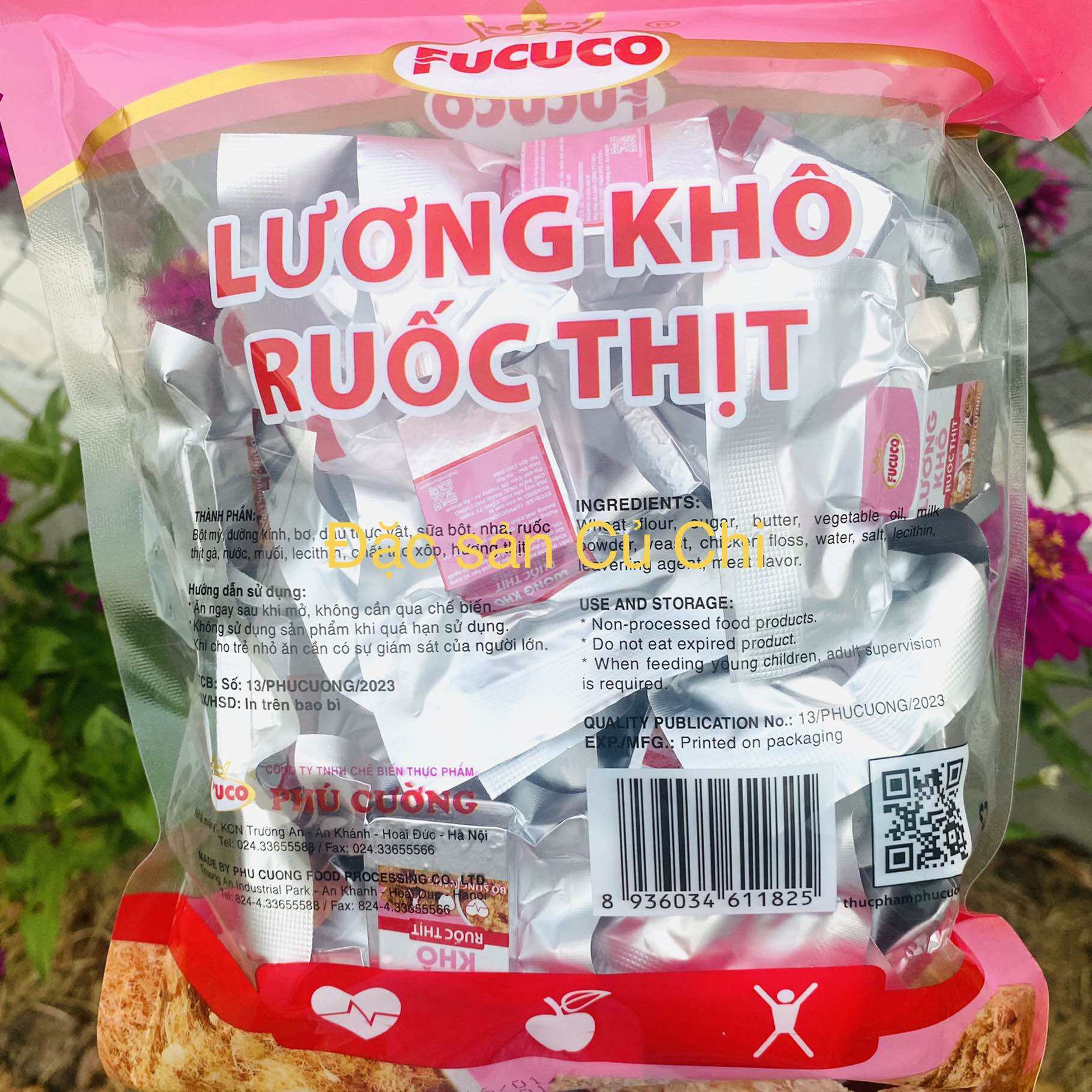 [Chính hãng] [Túi 26 viên] LƯƠNG KHÔ RUỐC THỊT TỰ NHIÊN FUCUCO 400g