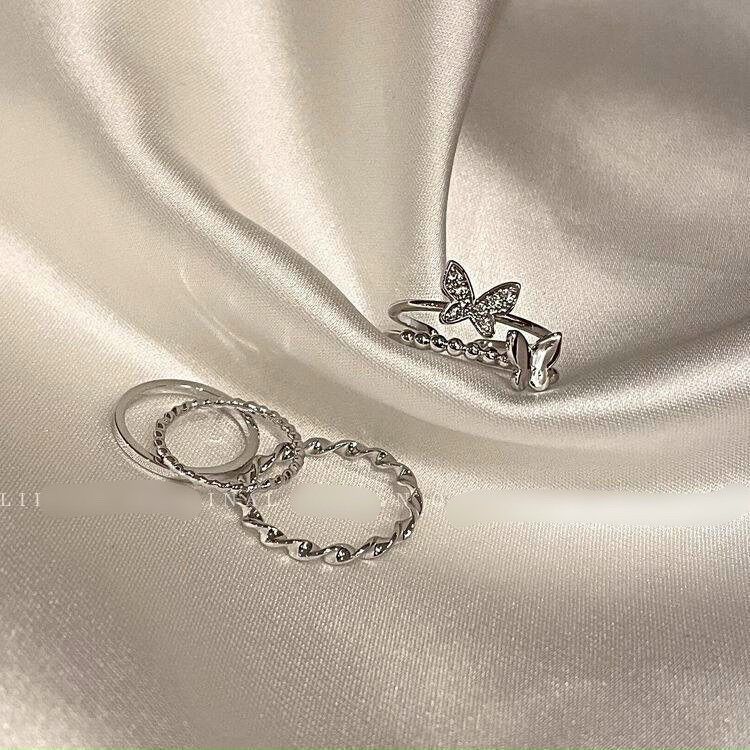 SET 4 NHẪN BƯỚM