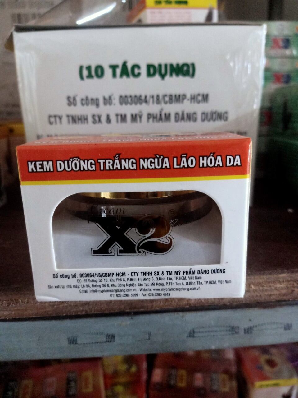 kem x2 dưỡng trắng da mặt 10 tác dụng