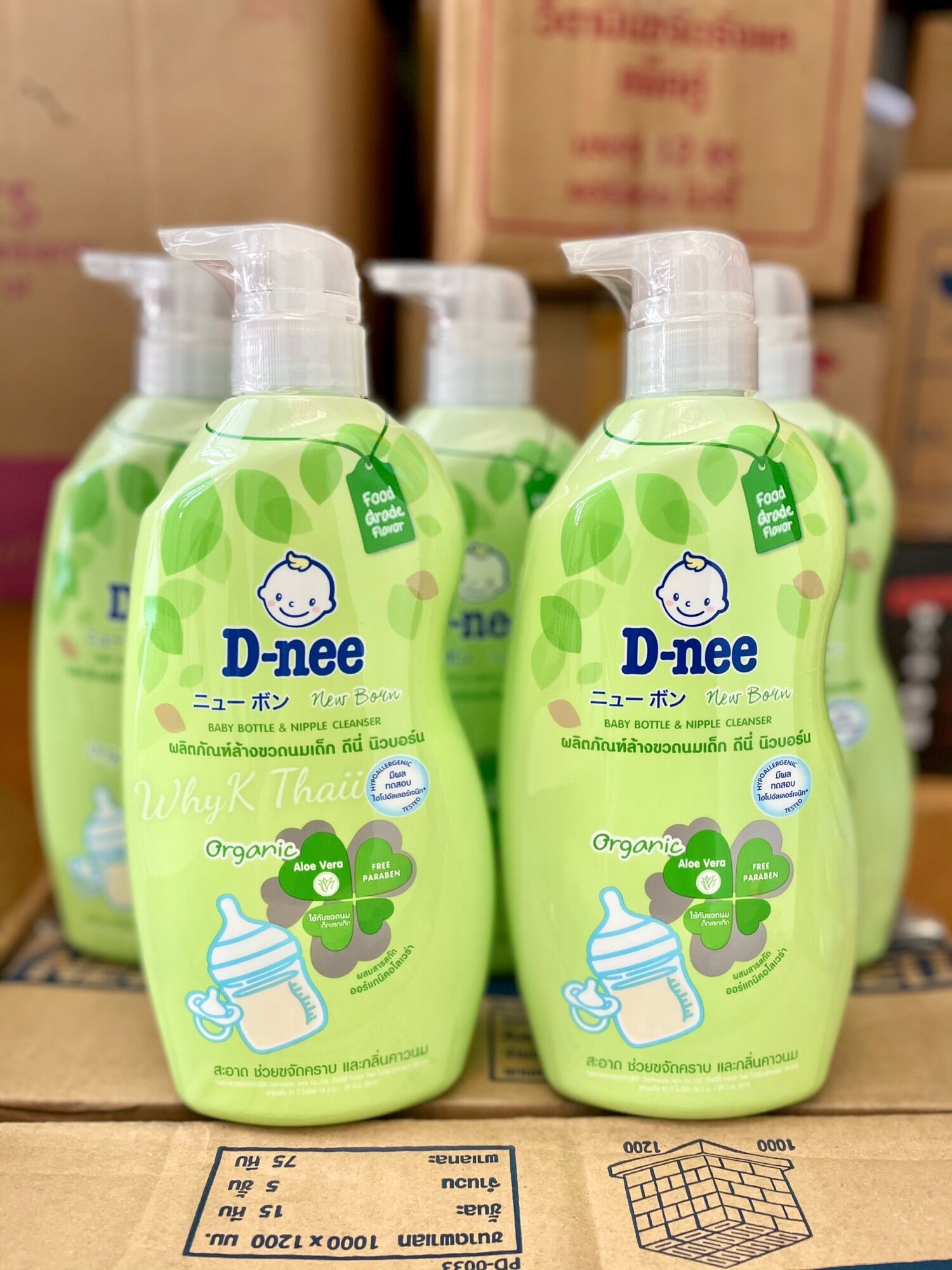 Nước rửa bình sữa dnee thái lan 620ml phiên bản mới nhất