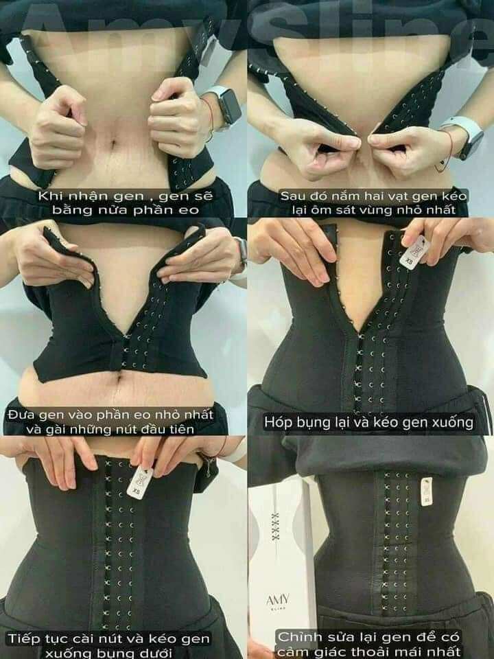 (Chính Hãng) Đai Siết Eo Nịt Bụng Amy Sline Chọn Size Màu