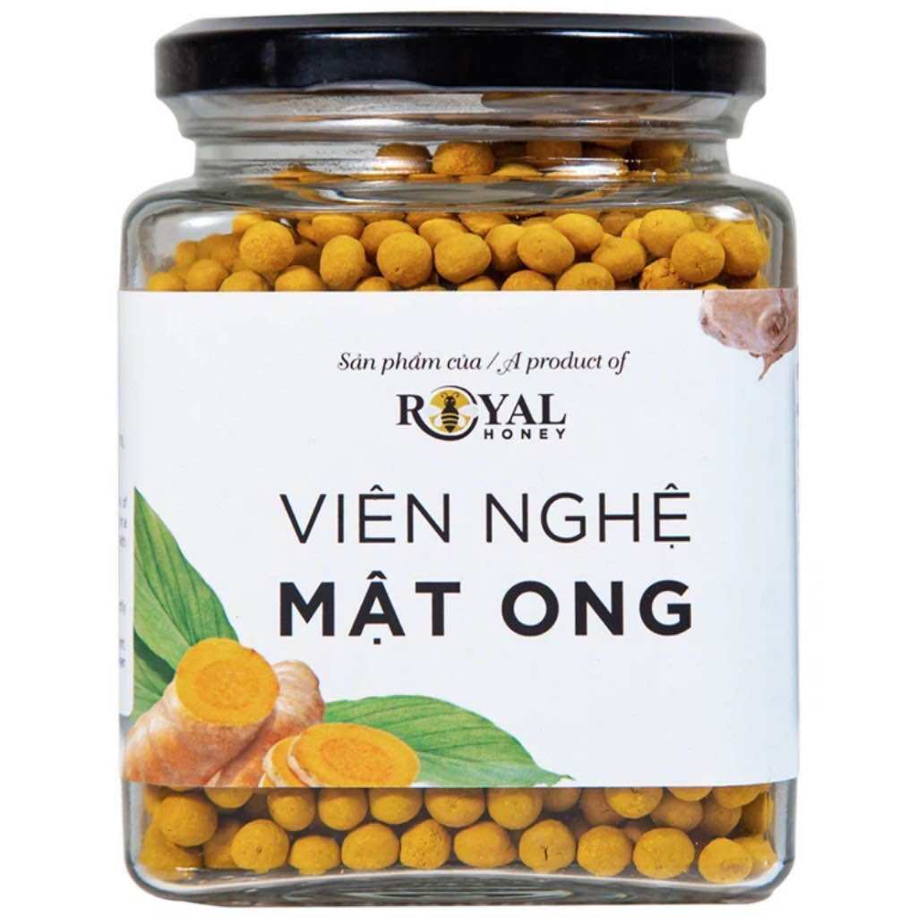 Viên nghệ mật ong Royal Honey (250g) nguyên chất chính hãng