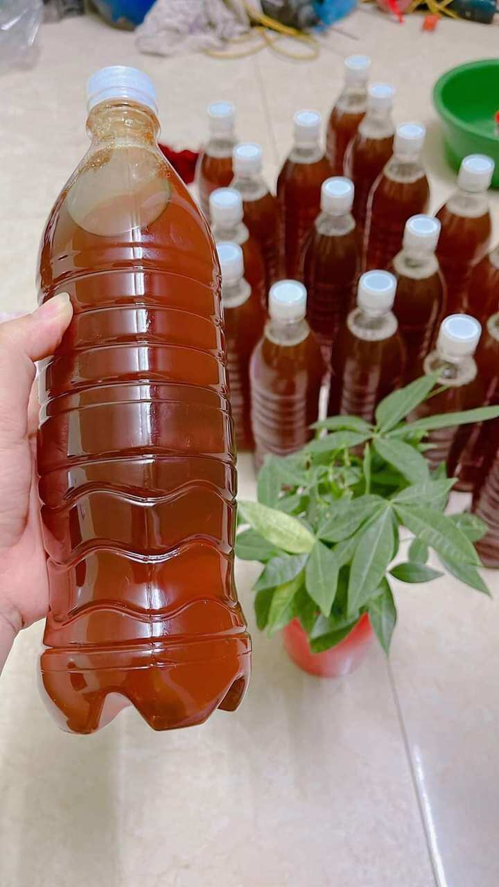 1lít mật ong vải thiều bắc giang nguyên chất