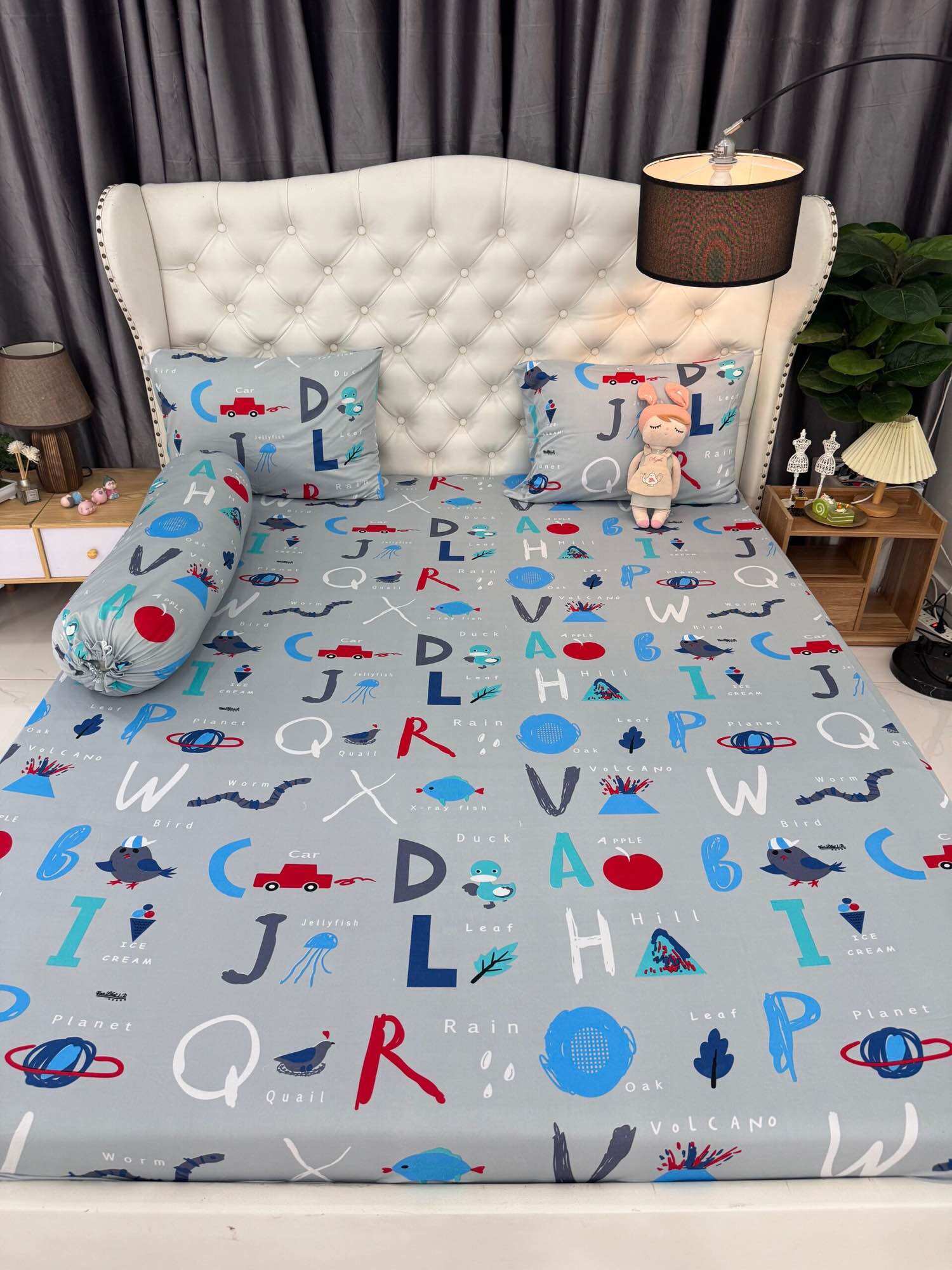 Bộ 4 món drap áo gối Thun Lạnh Hàn Quốc