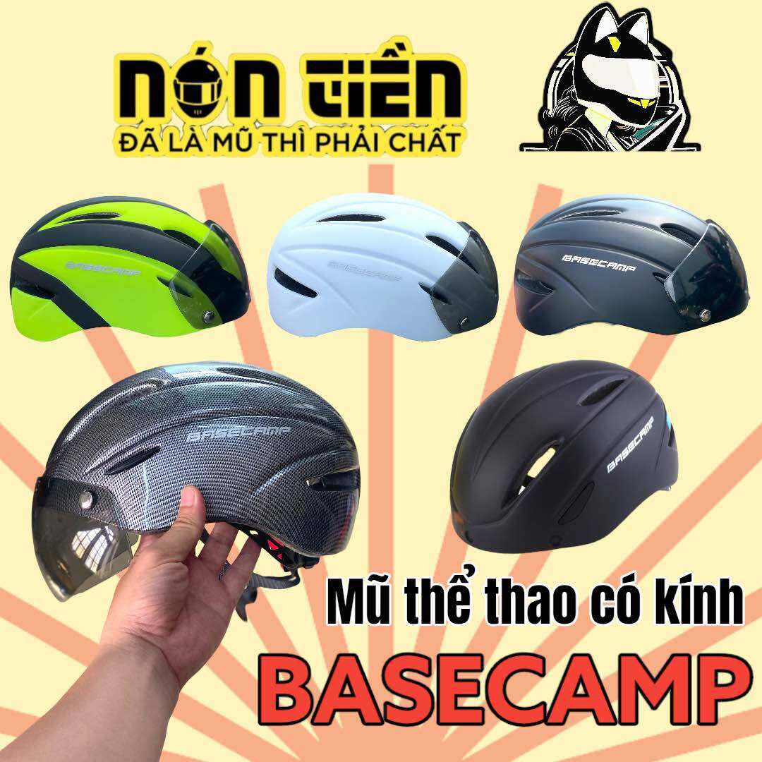 Mũ thể thao xe đạp basecamp đủ màu cực đẹp