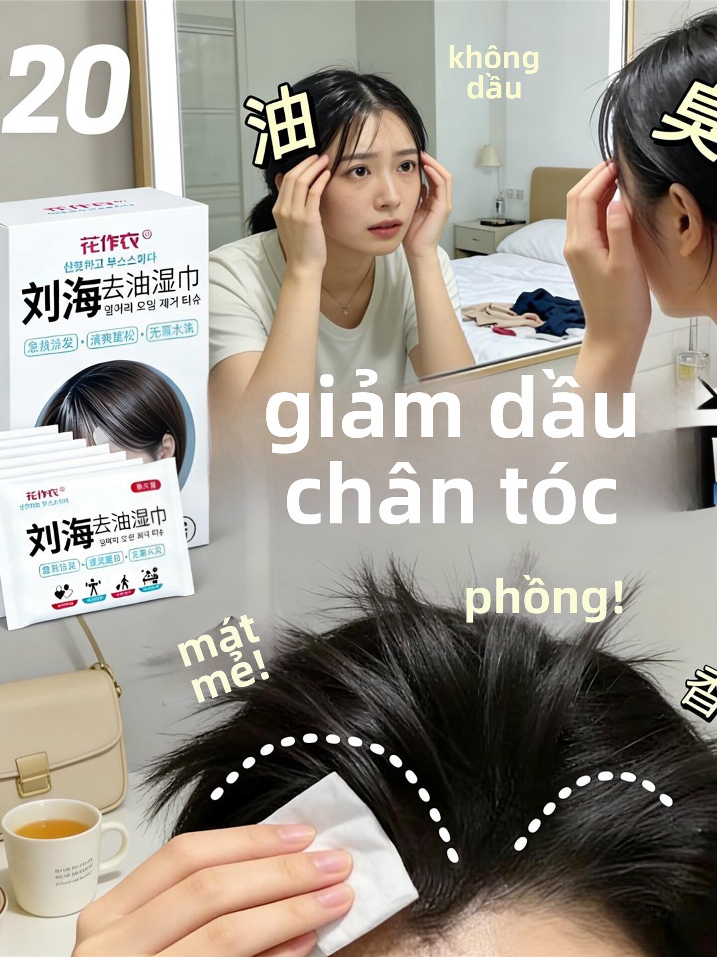 XIANLANYA | Khăn Lót Trán Kiểm Soát Dầu Đem Đi