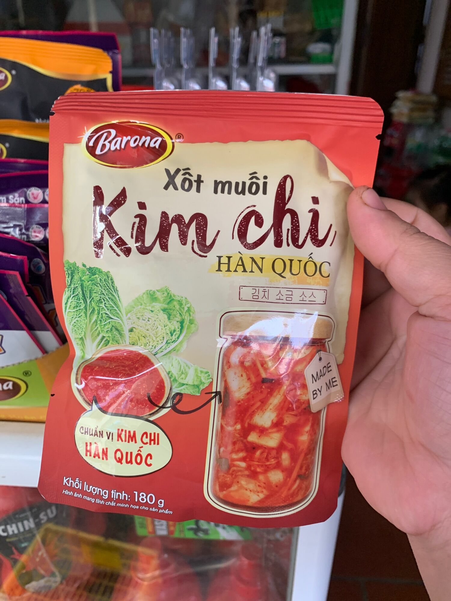 Barona sốt muối kim chi hàn quốc