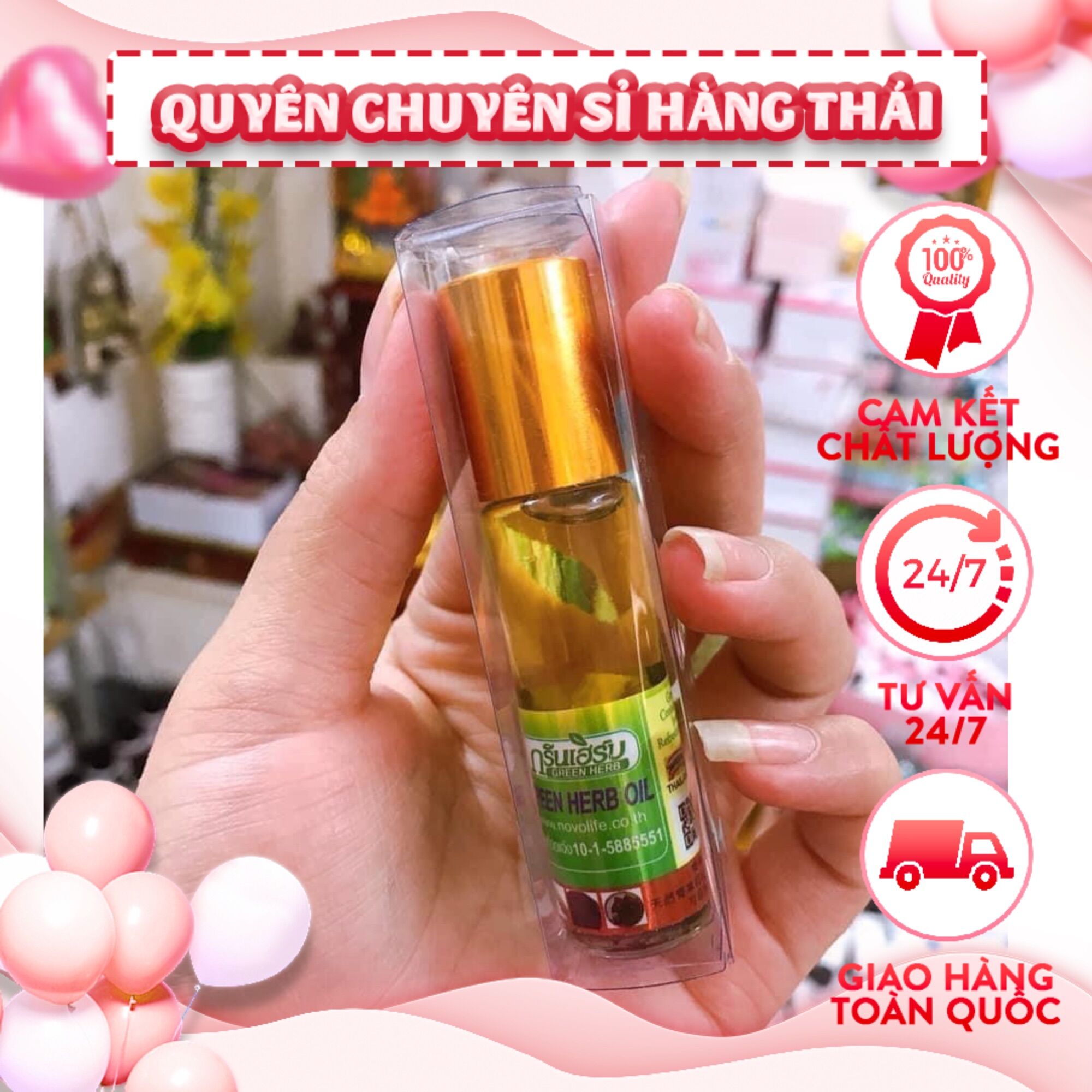 Dầu lăn tinh chất nhân sâm chuẩn thái lan