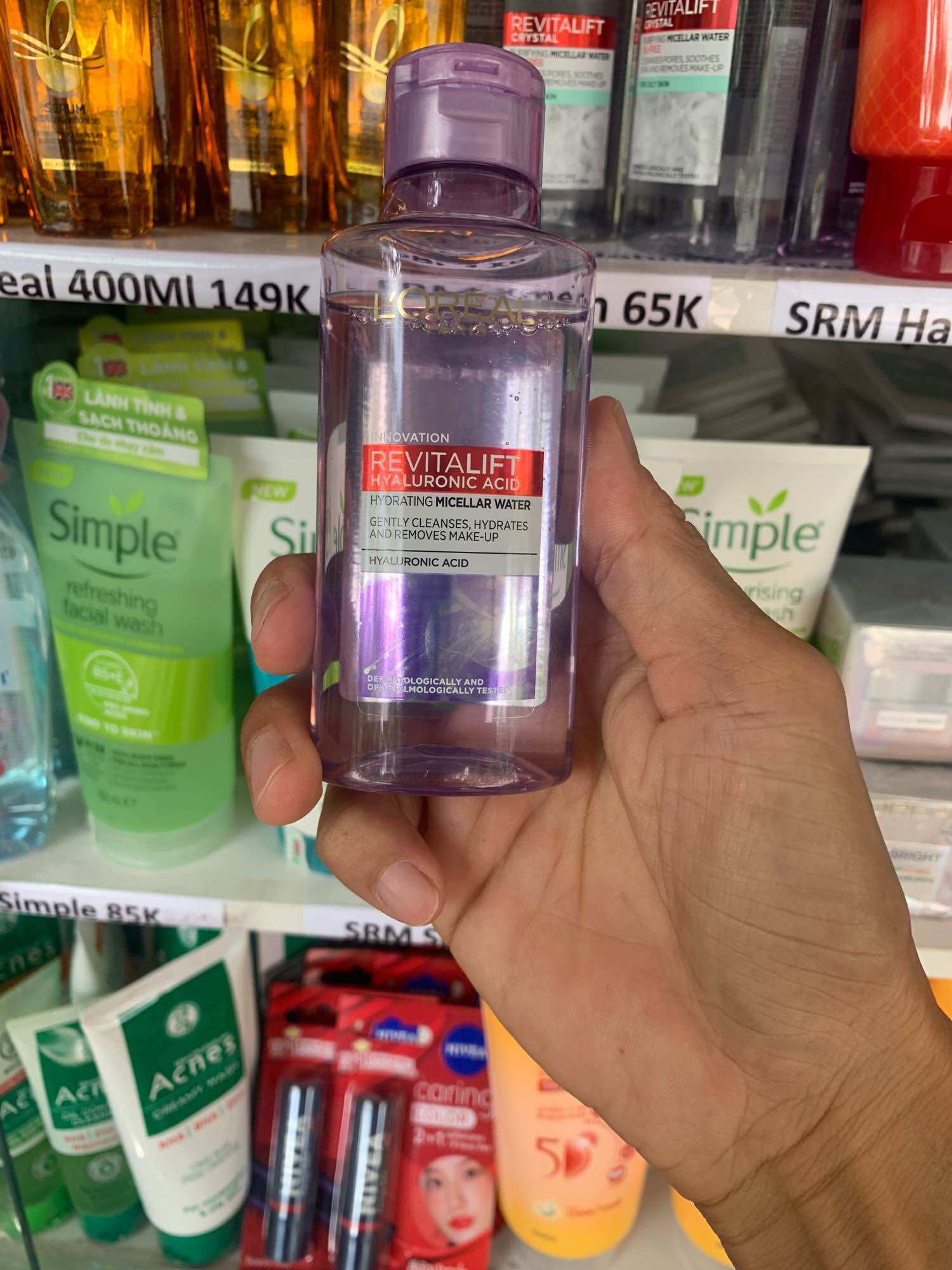 Nước tẩy trang Loreal RevitaLif 95ml