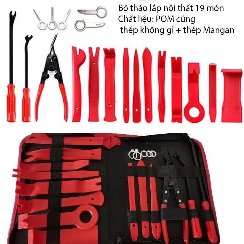 Bộ đồ nghề tháo lắp nội thất ô tô 19 món