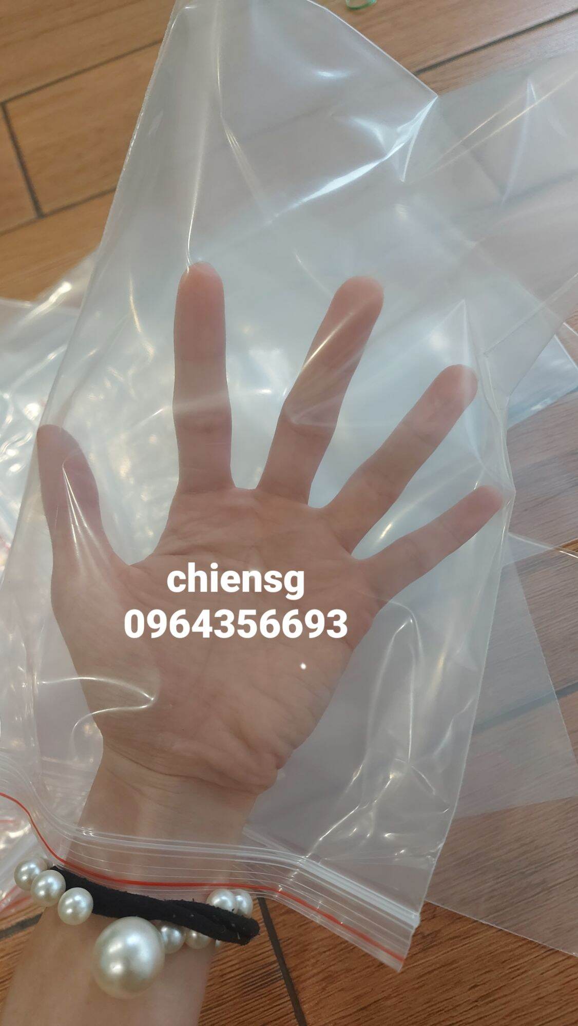 size lớn 40x60 - Túi zip viền đỏ (zipper), bịch ship, bịch đựng đồ