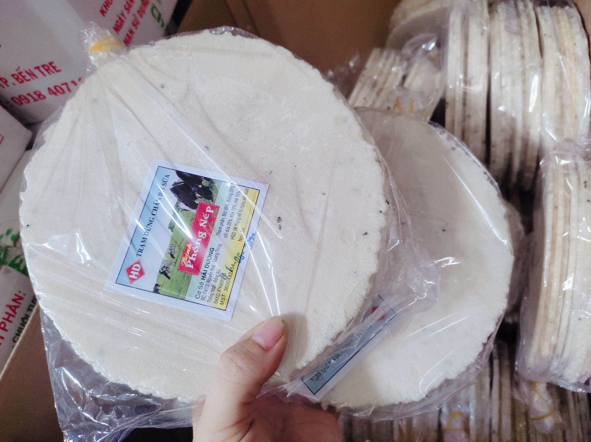 Bánh phồng nếp sữa nước cốt dừa Long Thành