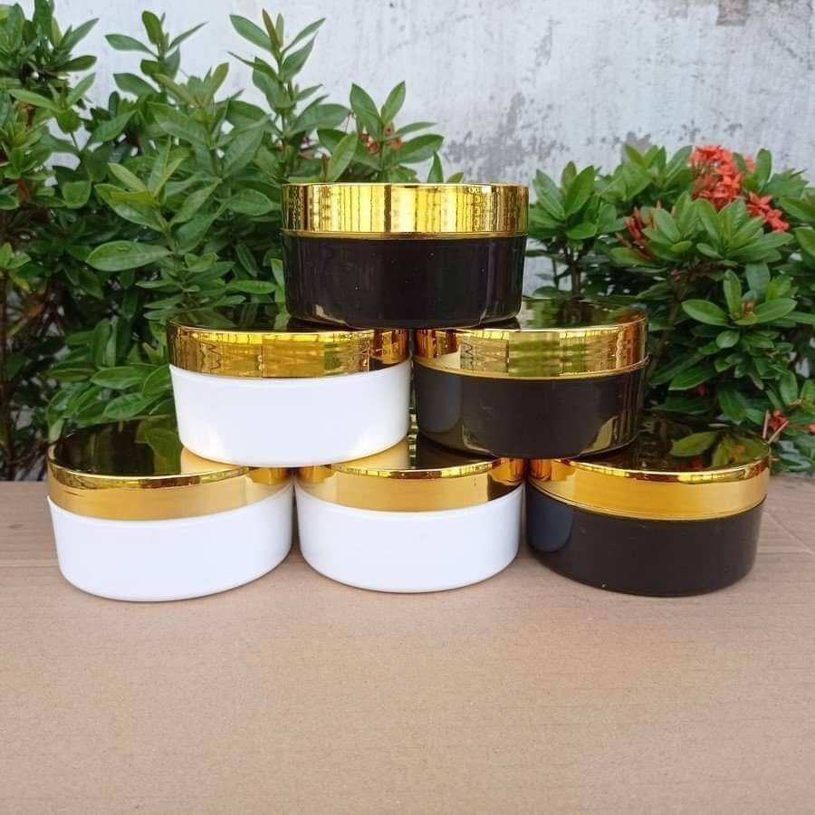 5 HỦ ĐỰNG KEM NẮP XI VÀNG 250GR