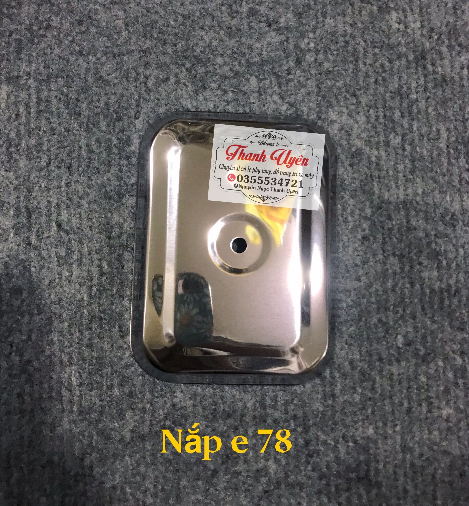 Nắp đậy pô e xe 78 inox