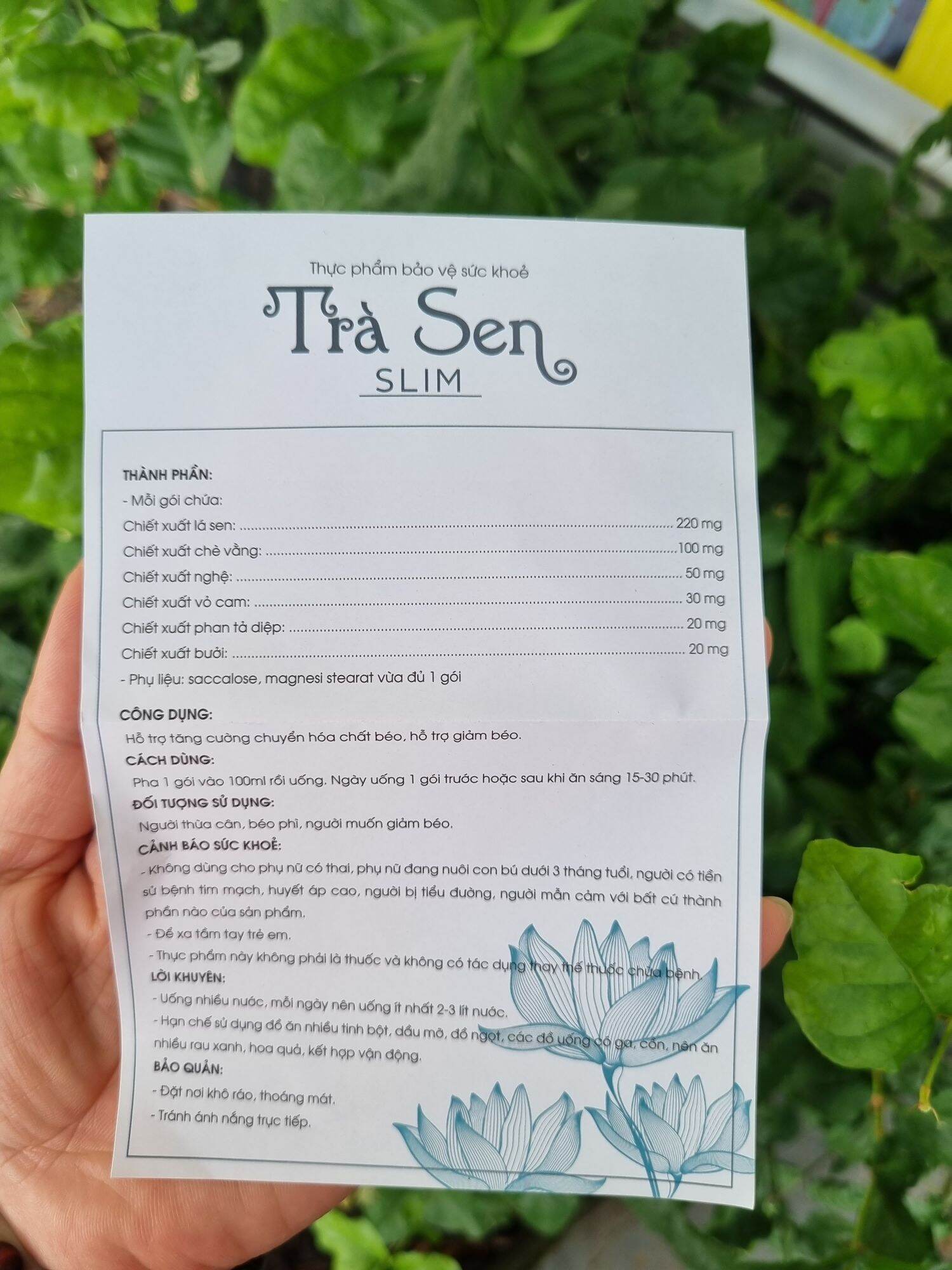 GIẢM CÂN NHANH 7 NGÀY CÙNG TRÀ SEN SLIM