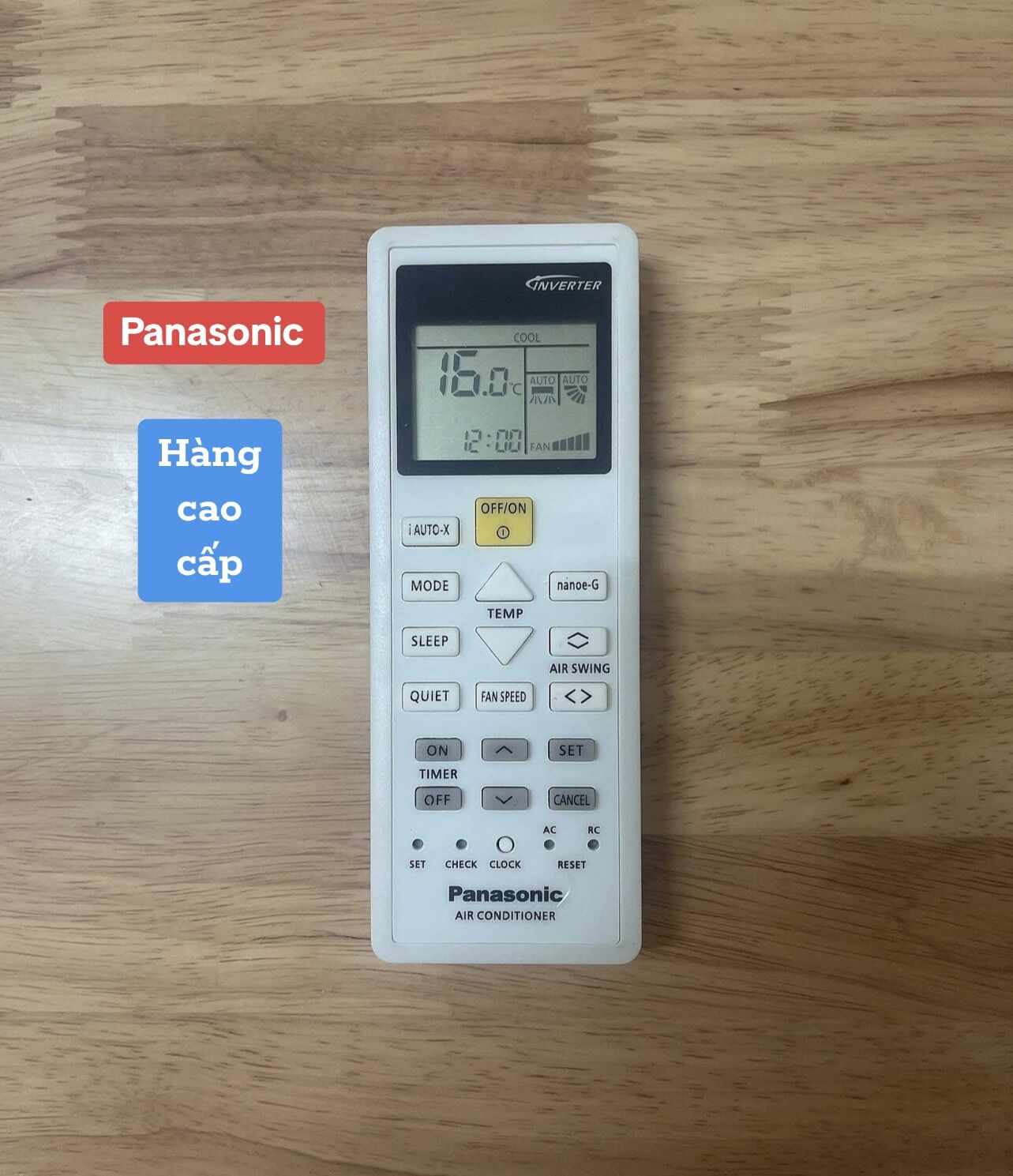 Điều khiển điều hoà Panasonic hàng Zin theo máy chính hãng