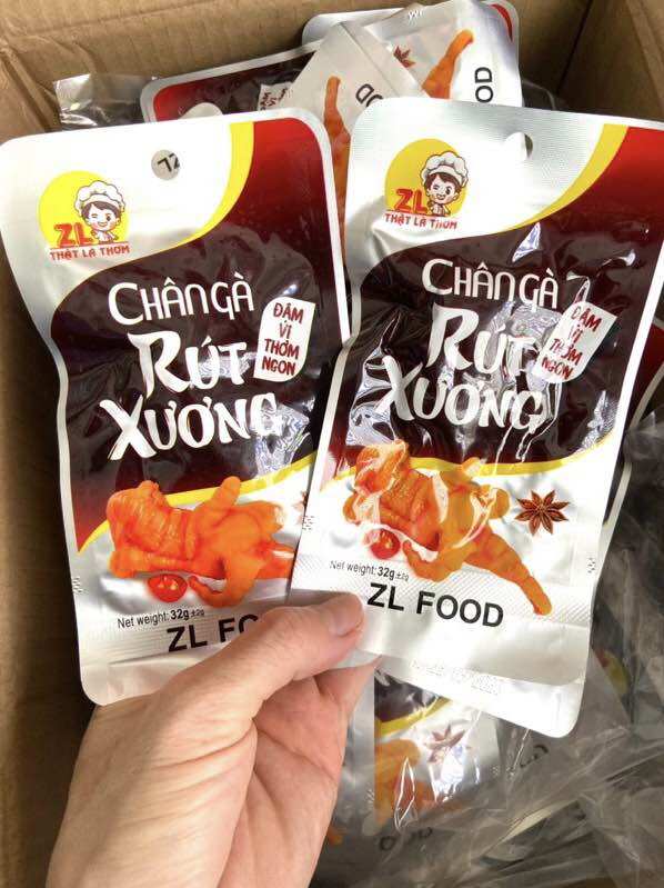 Combo 20 gói chân gà rút xương tê cay 32gr siêu ngon