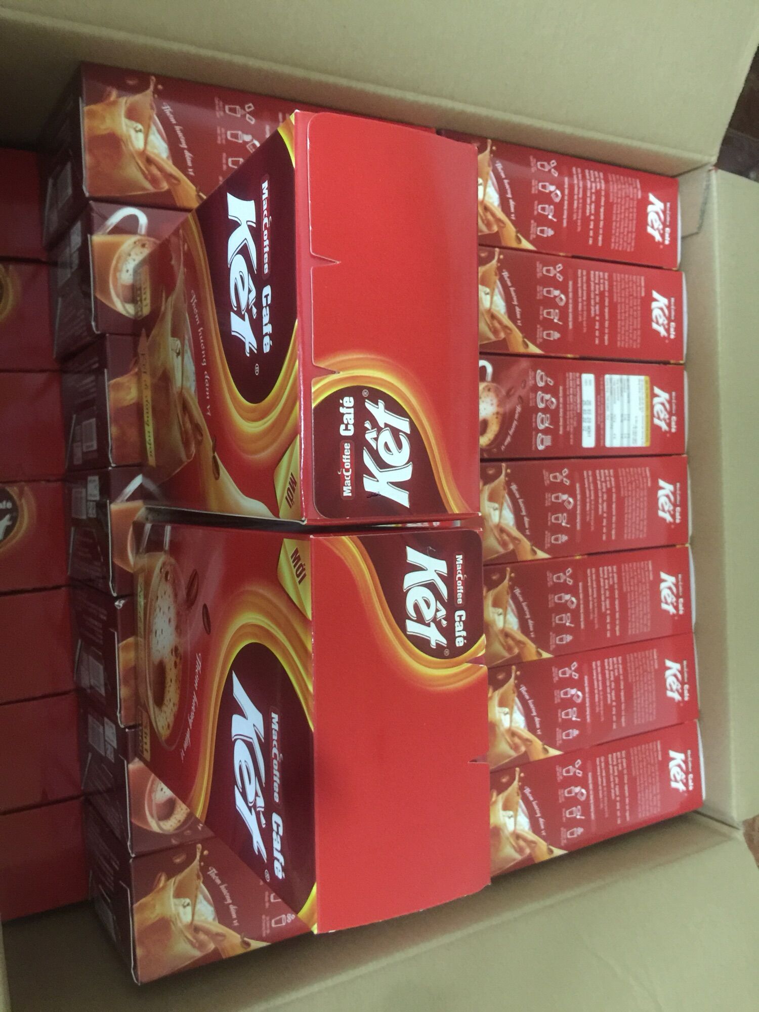 cà phê sữa đá Kết 3in1 MacCoffee 10goi x 20g