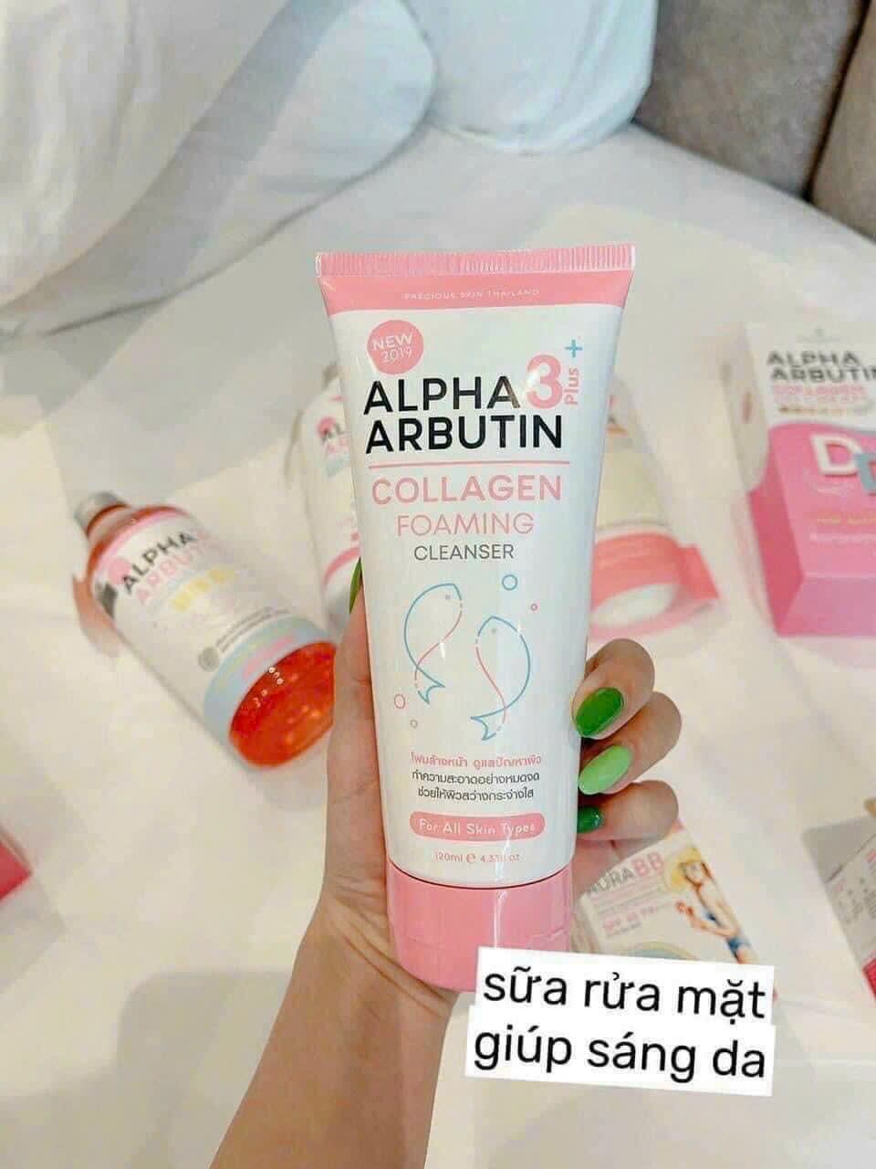 Sữa Rửa Mặt Trắng Da ALPHA ARBUTIN 120ml