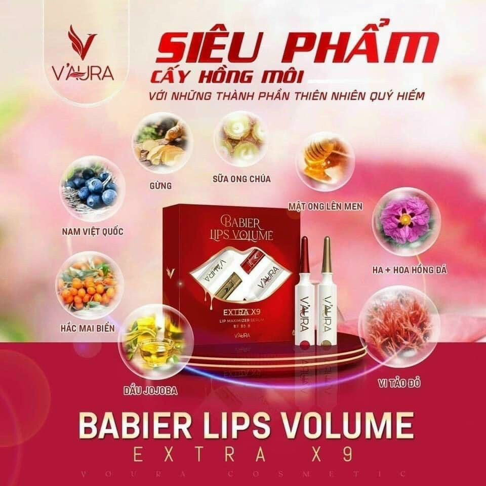 Combo Cấy Hồng Môi Vaura Master Lips V3 Extra X9
