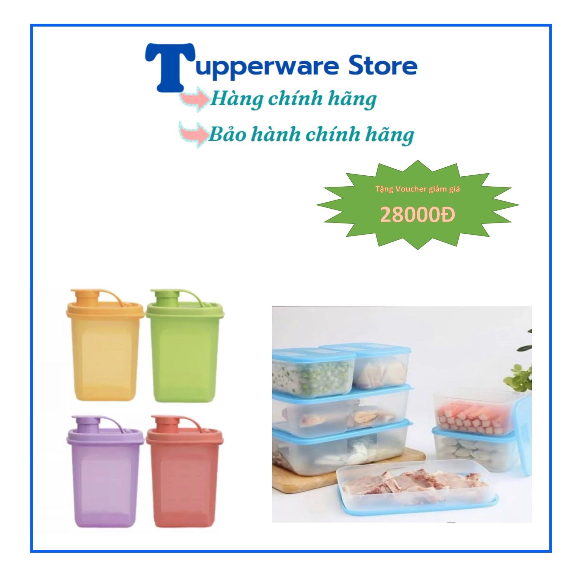 Bình nước Tupperware Slim Line 350ml & 1L