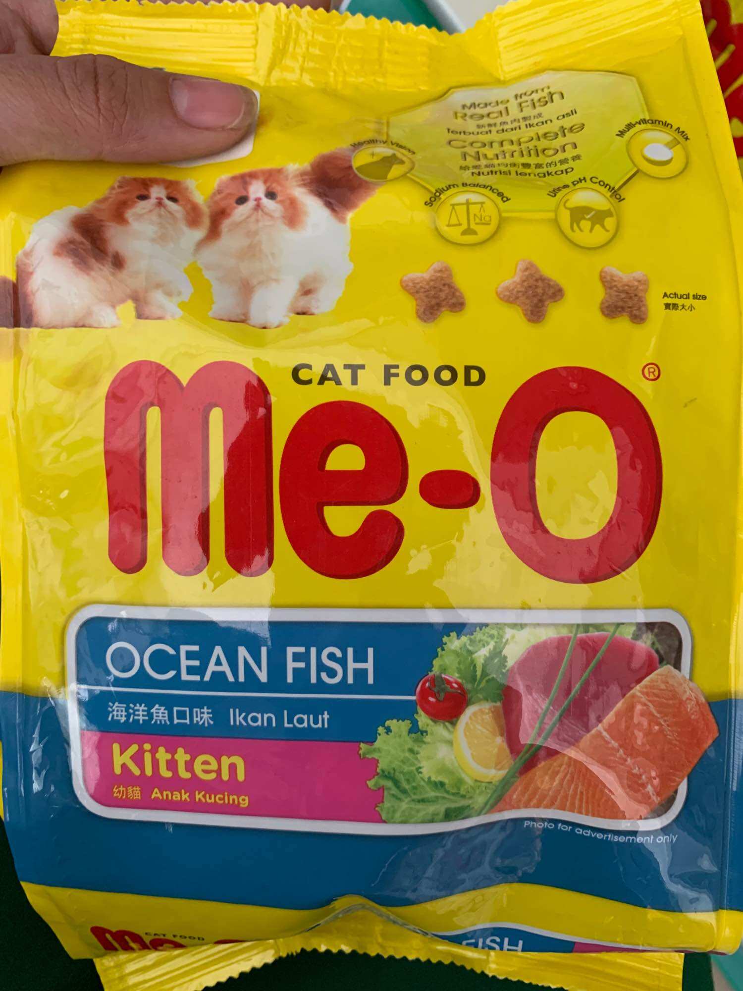 Thức Ăn Cho Mèo Con Hạt Me-O Kitten 400G Vị Cá Biển