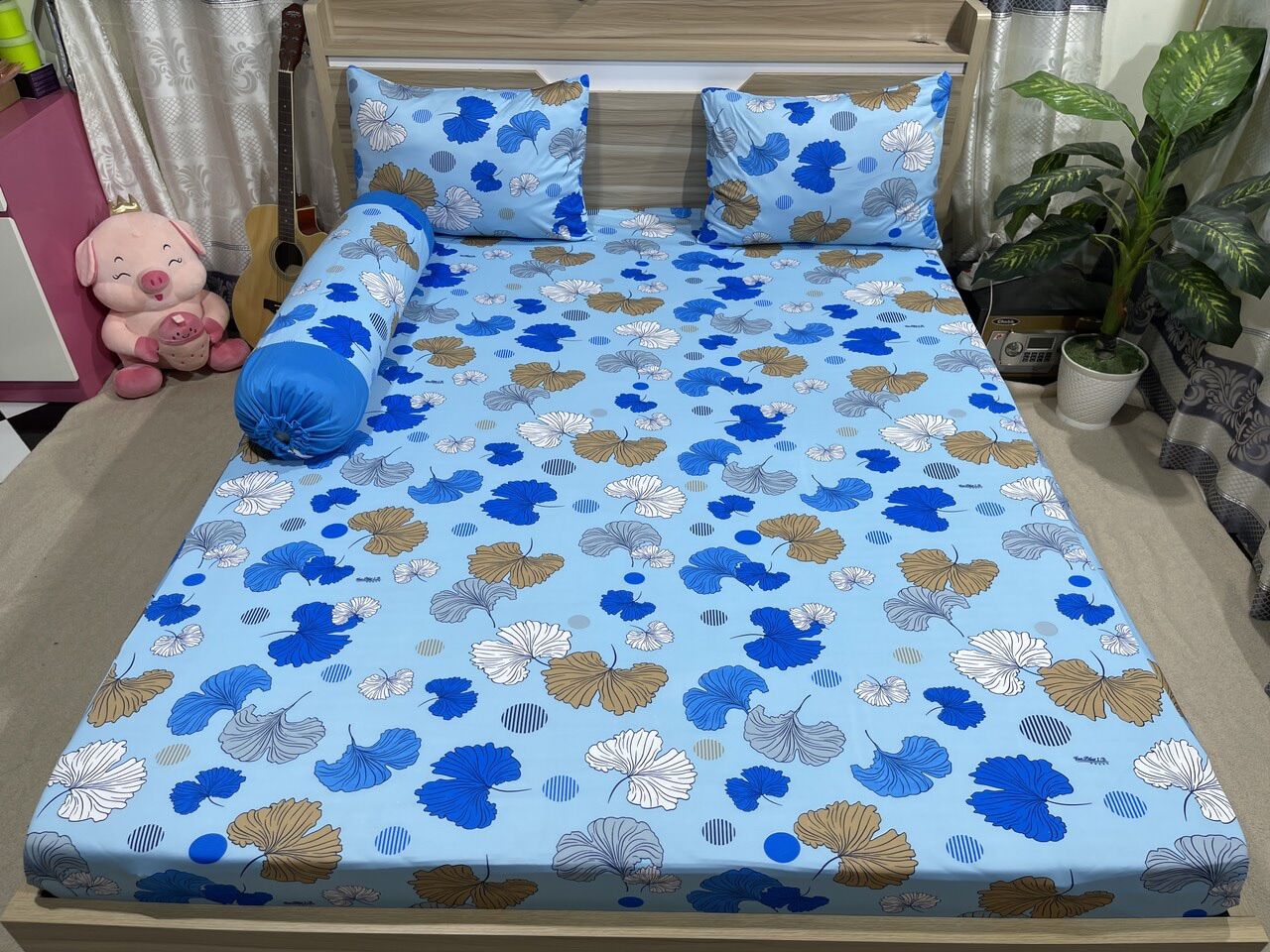 Vải thun in 3d khổ 1m6 may dra gối