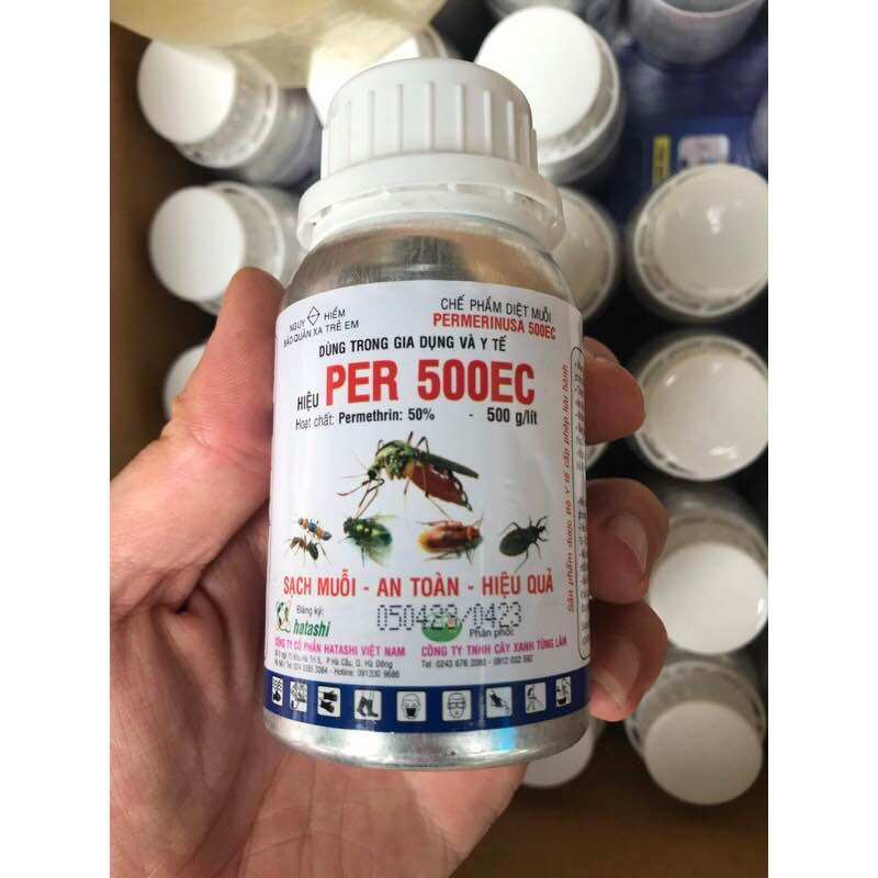 Thuốc diệt muỗi- kiến- gián Permethrin 500EC Per 500EC 100ml..