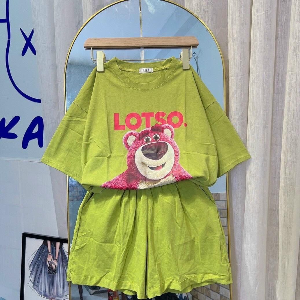 Set bộ đùi chất cotton su - gấu losto
