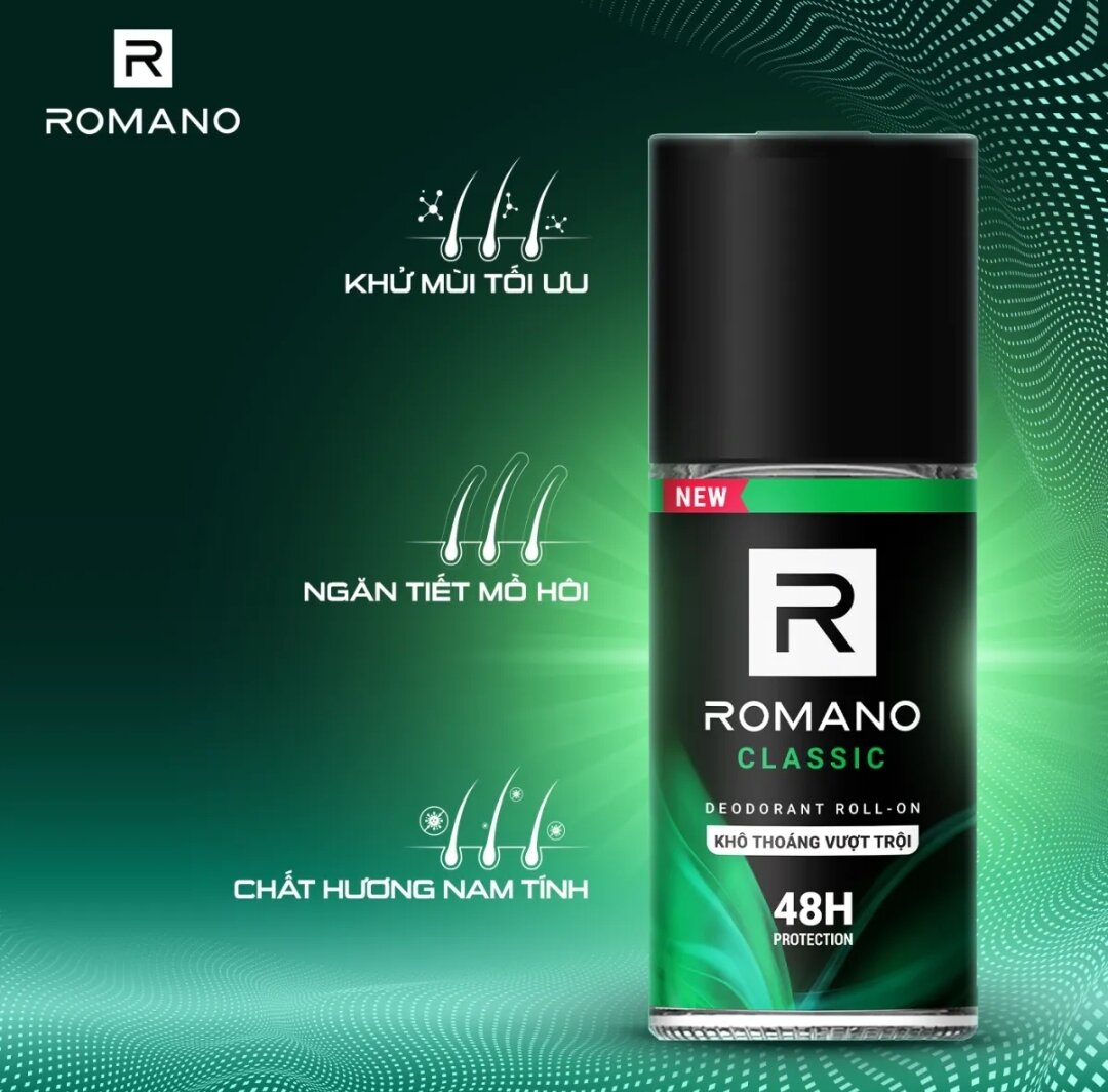Lăn khử mùi Romano Classic 50ml