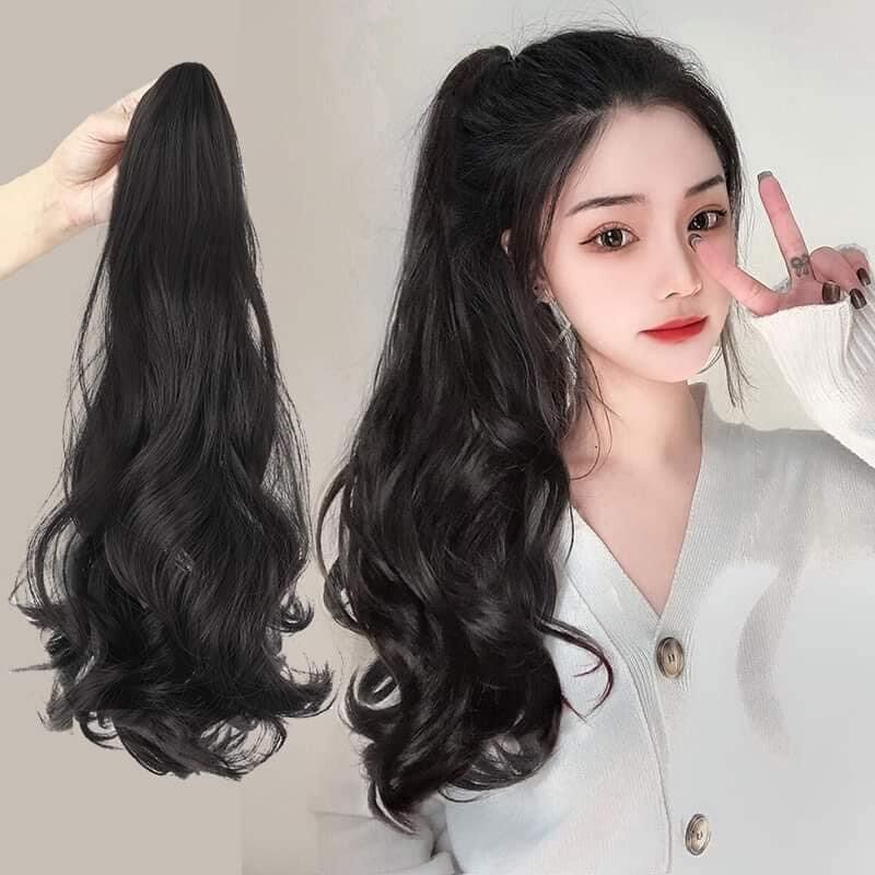 Tóc giả ngoặm xoăn đuôi dài ❇️freeship ❇️