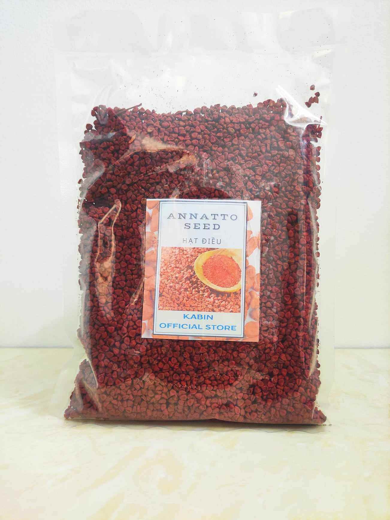 Hạt điều đỏ hữu cơ tây nguyên kabin food 1 túi 500 gram