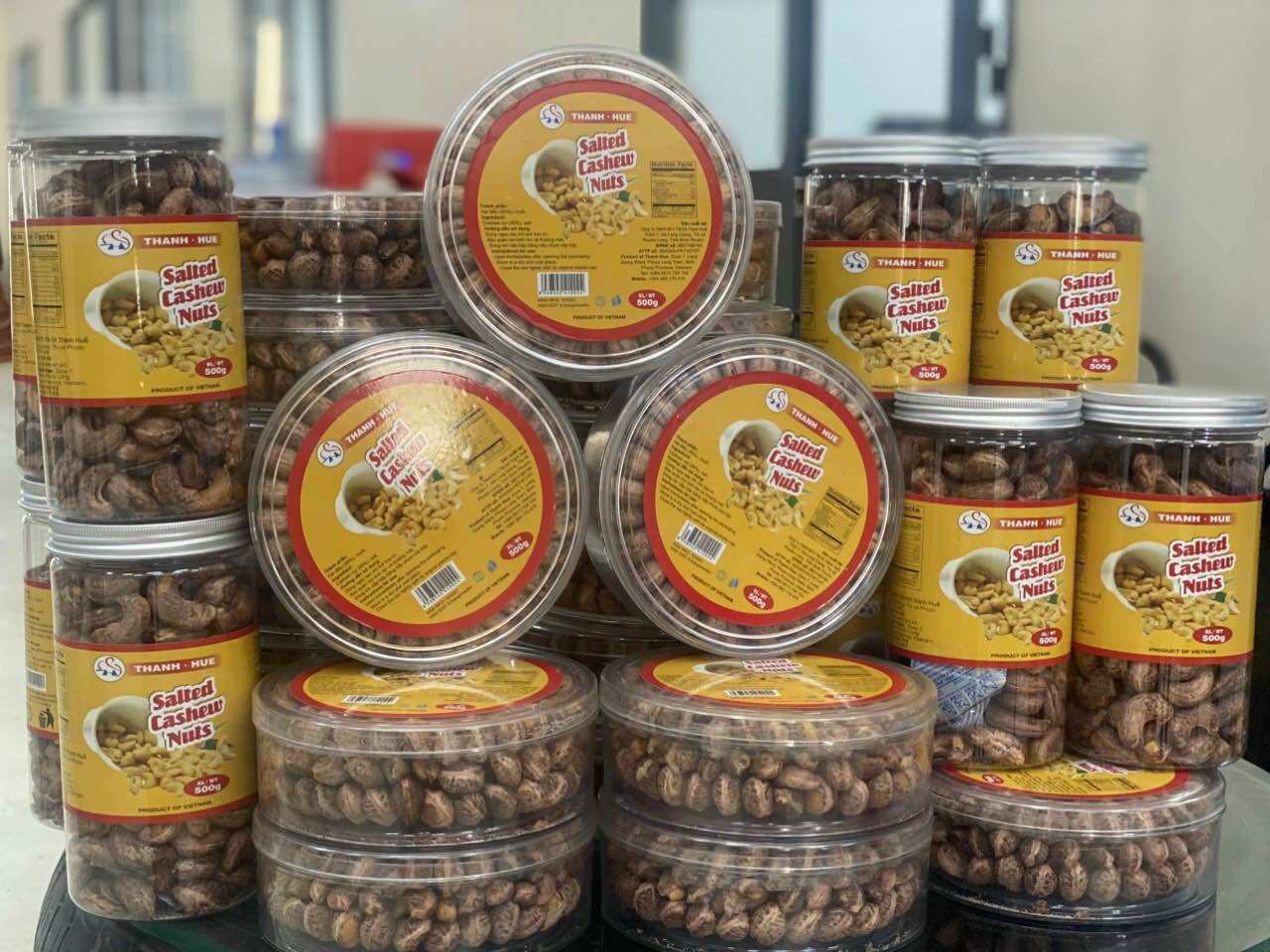 3kg hạt điều rang muối xếp hoa 500gr a cồ
