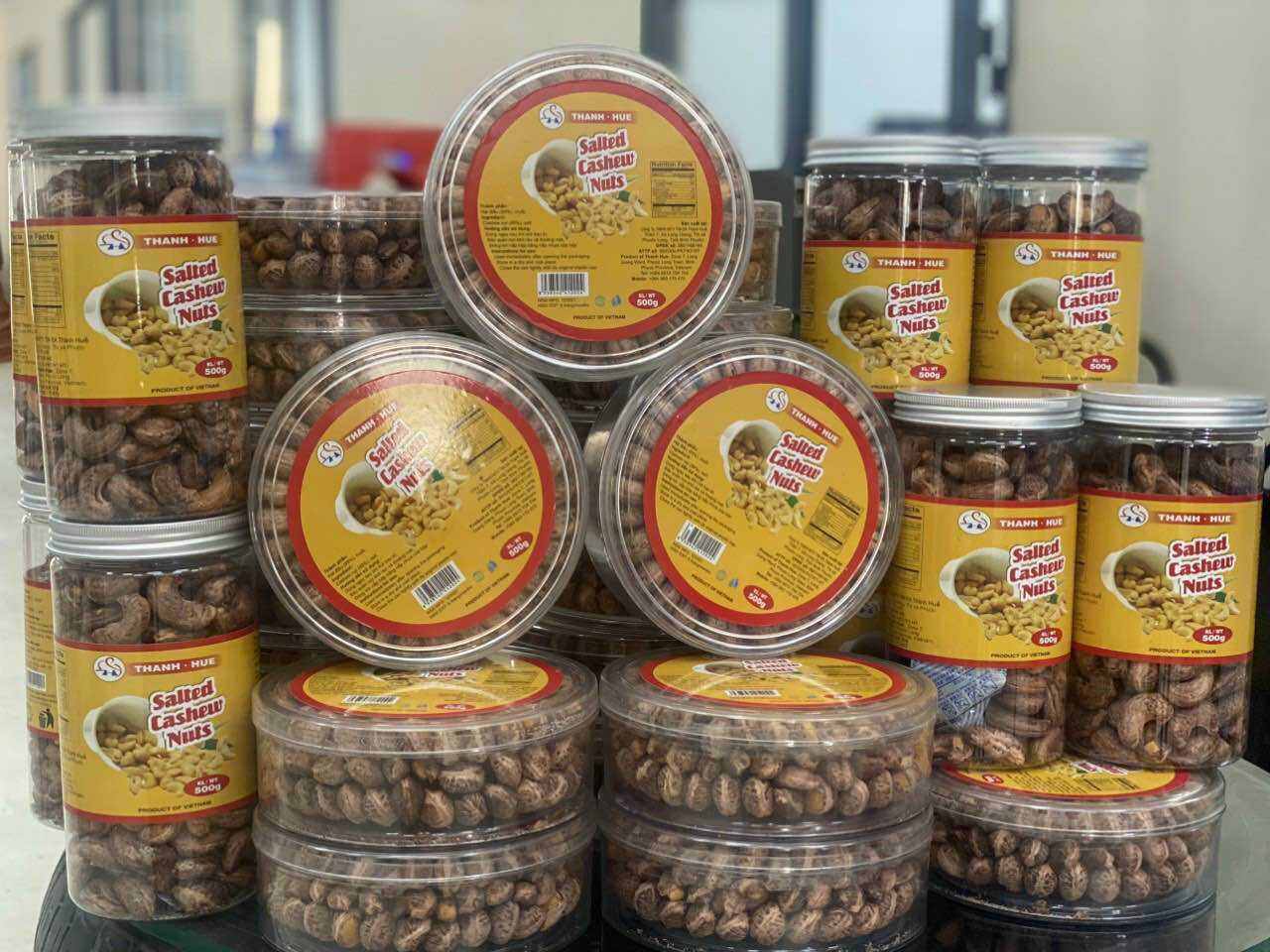 3kg Hạt Điều Rang Muối Xếp Hoa 500gr A cồ