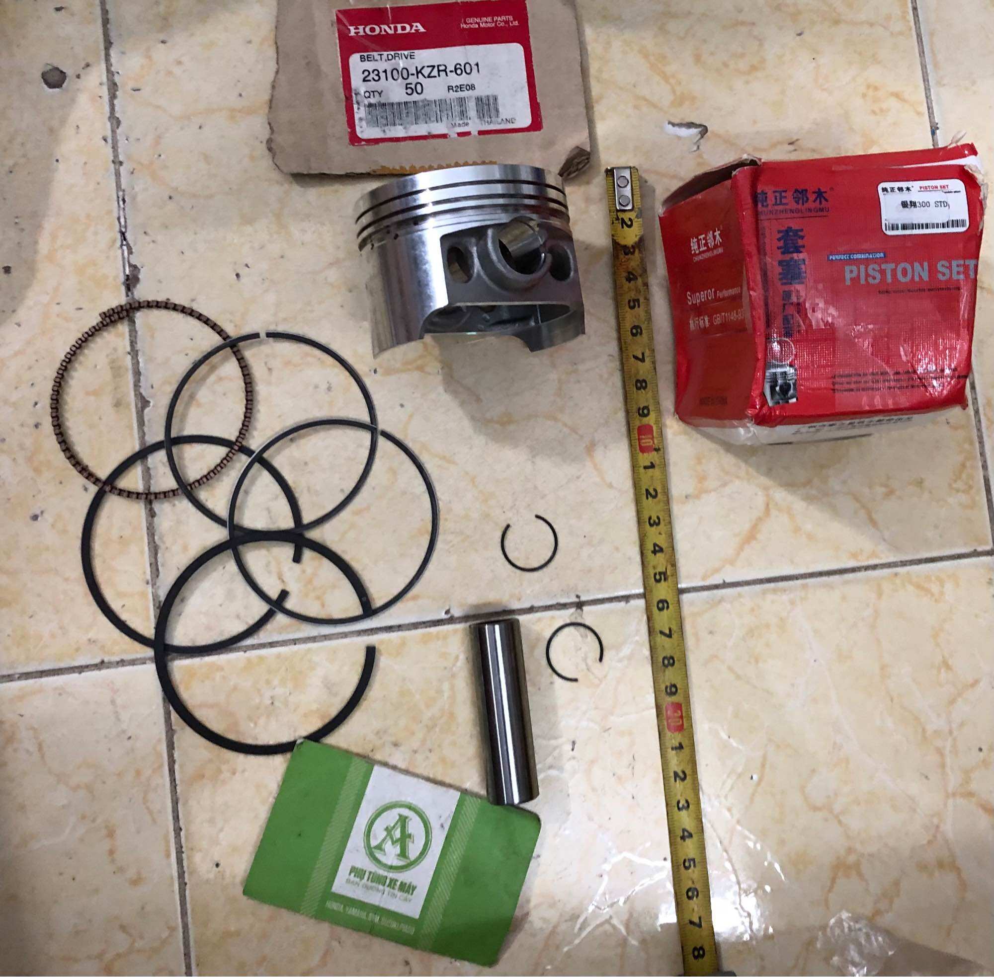 Bộ piston bạc cho máy ba gác 300 Yinxiang