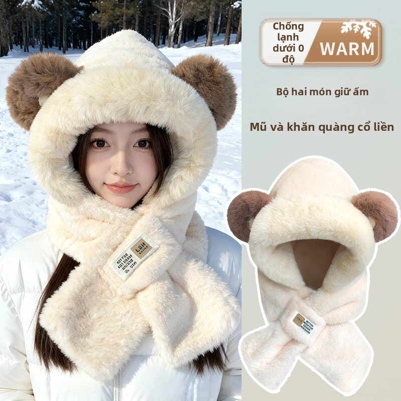 YANREN | Thermal Insulated Winter Hat and Scarf Giá  919,000 Đồng*Miễn phí vận chuyển