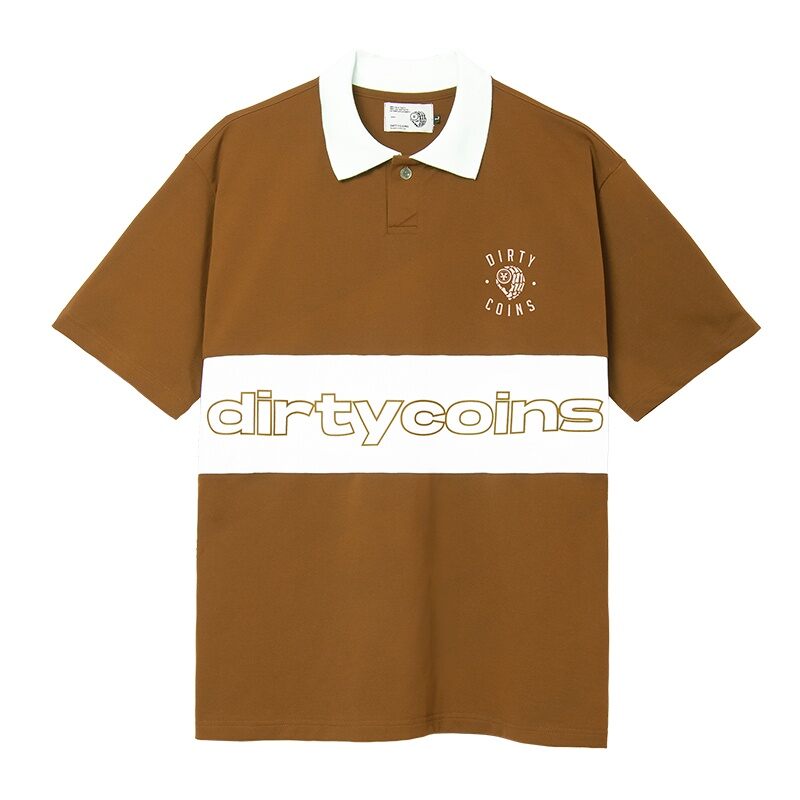 Áo Polo Dirty coins - Nâu - Local brand
