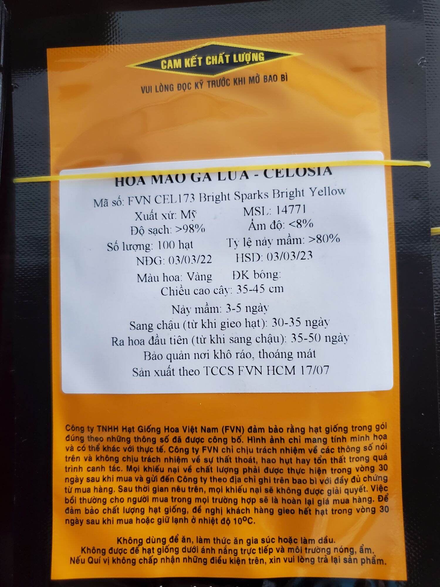 Mào gà lửa FVN