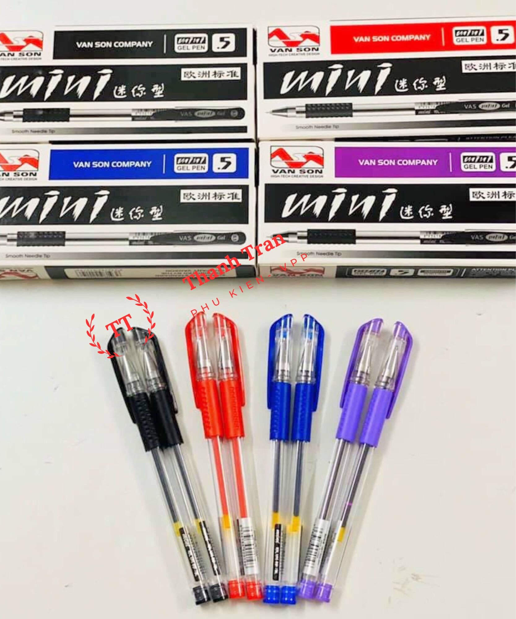 Hộp 12 cây bút mực gel mini (ngòi 0.5mm)